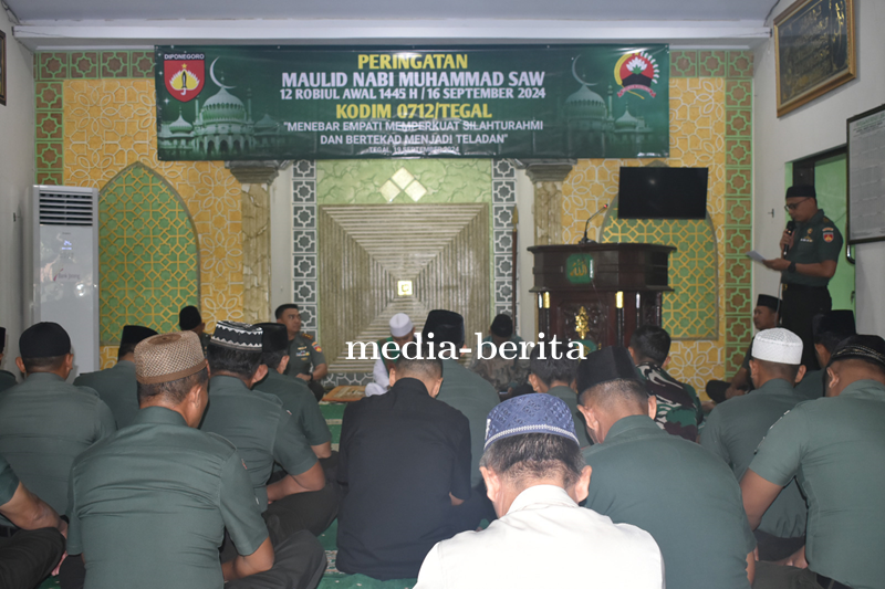 Kodim 0712 Tegal Peringati Maulid Nabi Muhammad SAW 1446 H